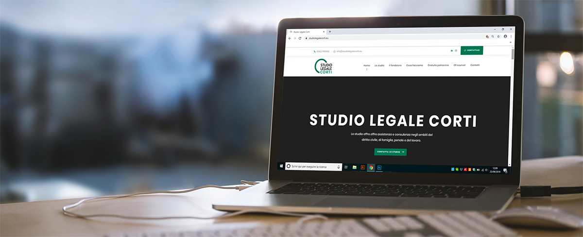 Realizzazione sito web studio legale Corti