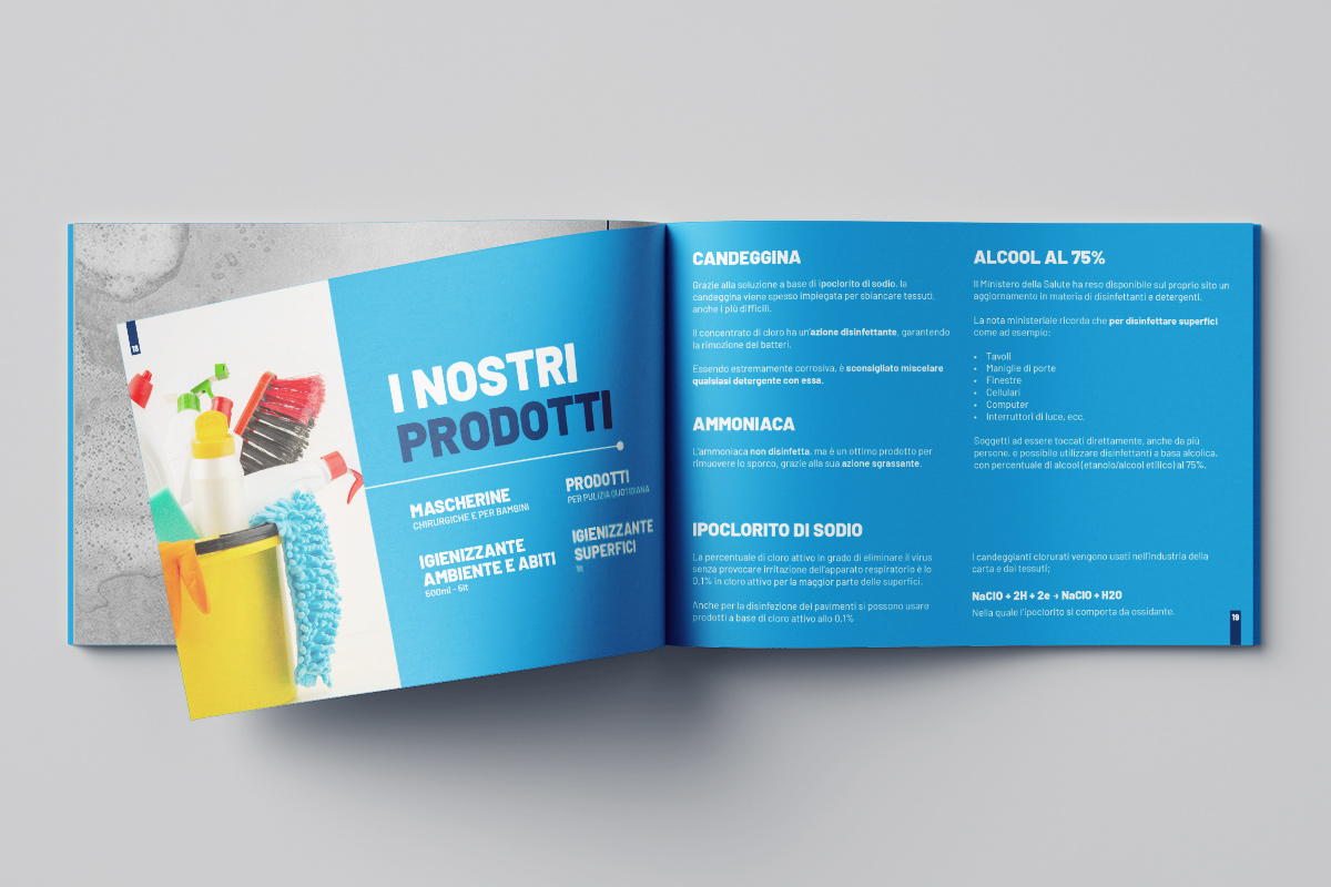 Realizzazione grafica e stampa brochure Art Cleaning