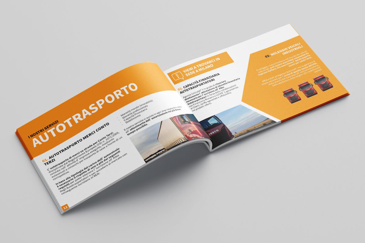 Realizzazione grafica e stampa brochure Agenzia Schiraldi