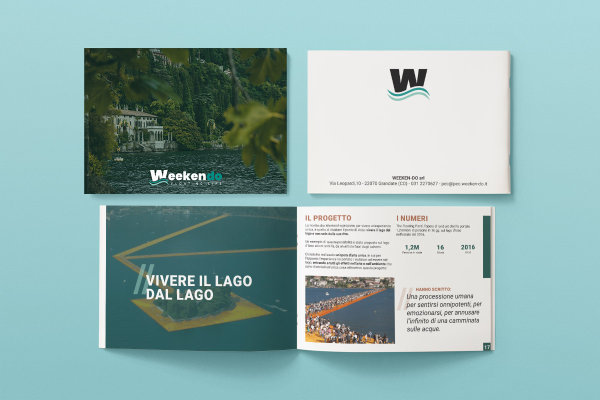 Realizzazione grafica brochure Weeken-do