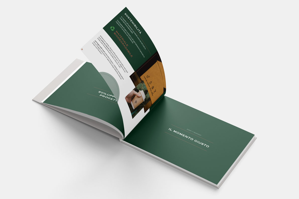 Realizzazione brochure corporate takeaway coktail