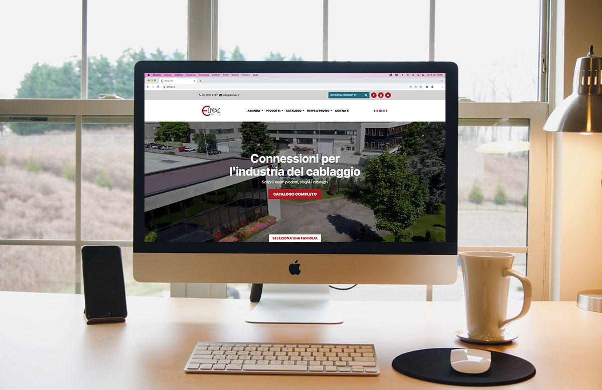Menuder Communication - Elmac realizzazione sito professionale custom e restyling